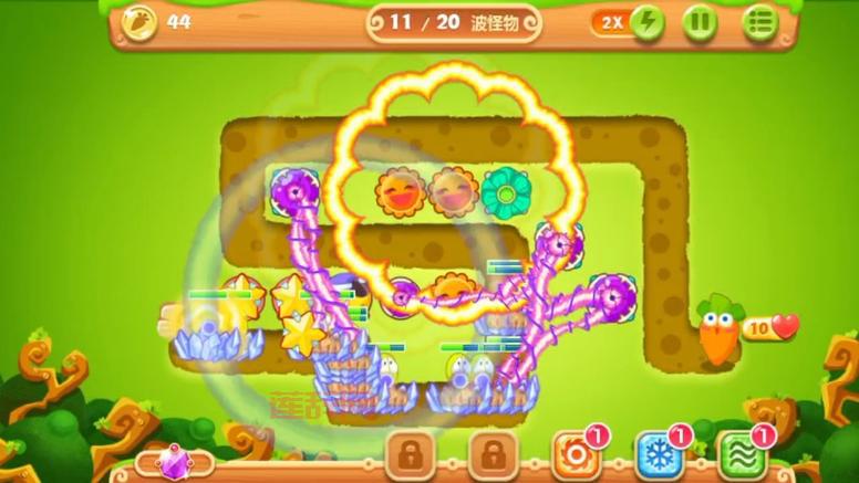 超简单的保卫萝卜2 22关攻略，一看就会！