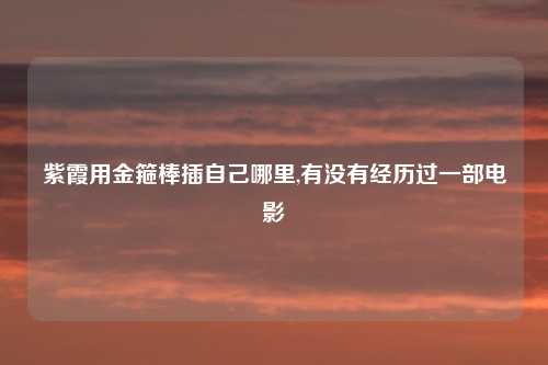 紫霞用金箍棒插自己哪里,有没有经历过一部电影