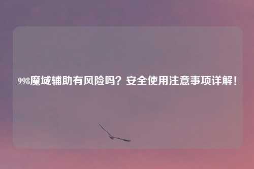 998魔域辅助有风险吗？安全使用注意事项详解！