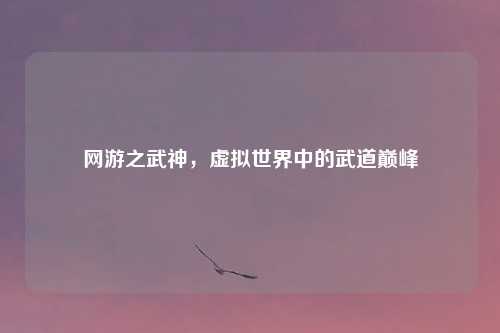 网游之武神，虚拟世界中的武道巅峰