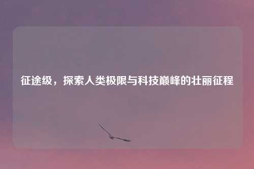 征途级，探索人类极限与科技巅峰的壮丽征程